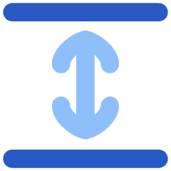 Line Arrow Expand Vertical Icon from Flex Flat Set