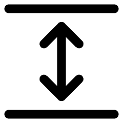 Line Arrow Expand Vertical Icon from Core Line Set