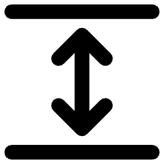Line Arrow Expand Vertical Icon from Core Remix Set