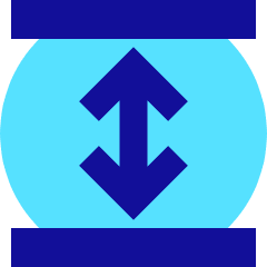 Line Arrow Expand Vertical Icon from Sharp Pop Set