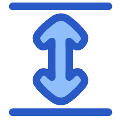 Line Arrow Expand Vertical Icon from Plump Duo Set