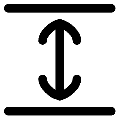Line Arrow Expand Vertical Icon from Flex Line Set