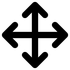 Line Arrow Move Icon from Core Remix Set