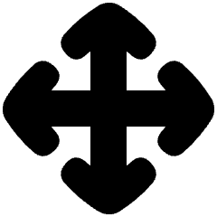 Line Arrow Move Icon from Plump Solid Set