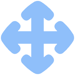 Line Arrow Move Icon from Plump Flat Set