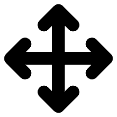 Line Arrow Move Icon from Core Solid Set