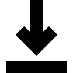 Line Arrow Move Down 1 Icon from Sharp Solid Set