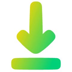 Line Arrow Move Down 1 Icon from Plump Gradient Set