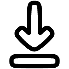 Line Arrow Move Down 1 Icon from Plump Line Set