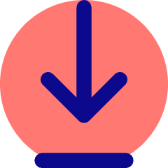 Line Arrow Move Down 1 Icon from Core Pop Set
