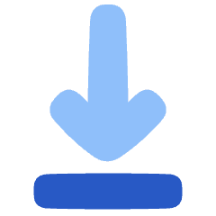 Line Arrow Move Down 1 Icon from Plump Flat Set