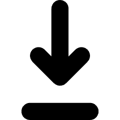 Line Arrow Move Down 1 Icon from Core Solid Set