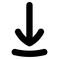 Line Arrow Move Down 1 Icon from Flex Solid Set