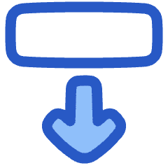 Line Arrow Move Down 2 Icon from Plump Duo Set