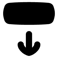 Line Arrow Move Down 2 Icon from Flex Solid Set
