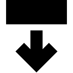 Line Arrow Move Down 2 Icon from Sharp Solid Set