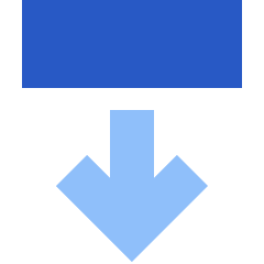 Line Arrow Move Down 2 Icon from Sharp Flat Set
