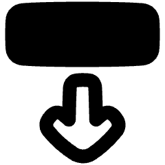 Line Arrow Move Down 2 Icon from Plump Remix Set