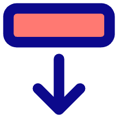 Line Arrow Move Down 2 Icon from Core Pop Set