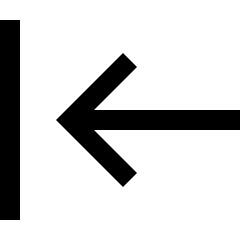 Line Arrow Move Left 1 Icon from Sharp Line Set