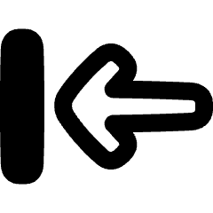 Line Arrow Move Left 1 Icon from Plump Remix Set