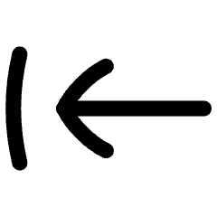 Line Arrow Move Left 1 Icon from Flex Line Set