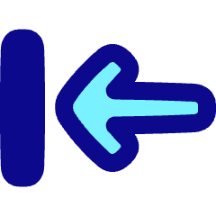 Line Arrow Move Left 1 Icon from Plump Pop Set