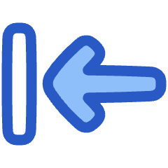 Line Arrow Move Left 1 Icon from Plump Duo Set