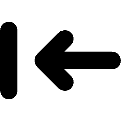 Line Arrow Move Left 1 Icon from Core Solid Set