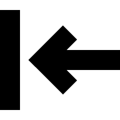 Line Arrow Move Left 1 Icon from Sharp Solid Set