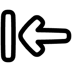 Line Arrow Move Left 1 Icon from Plump Line Set