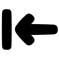 Line Arrow Move Left 1 Icon from Plump Solid Set