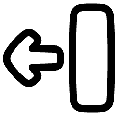 Line Arrow Move Left 2 Icon from Plump Line Set