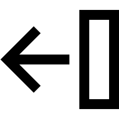 Line Arrow Move Left 2 Icon from Sharp Line Set