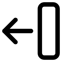 Line Arrow Move Left 2 Icon from Core Line Set