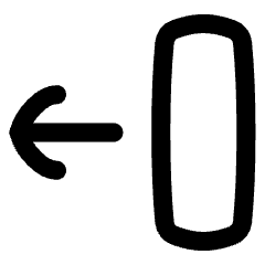 Line Arrow Move Left 2 Icon from Flex Line Set
