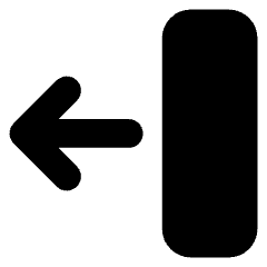 Line Arrow Move Left 2 Icon from Core Solid Set