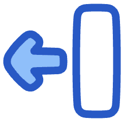 Line Arrow Move Left 2 Icon from Plump Duo Set