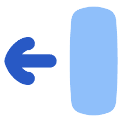 Line Arrow Move Left 2 Icon from Flex Flat Set