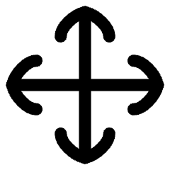 Line Arrow Move Icon from Flex Line Set