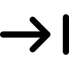 Line Arrow Move Right 1 Icon from Core Remix Set