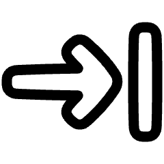 Line Arrow Move Right 1 Icon from Plump Line Set