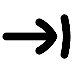 Line Arrow Move Right 1 Icon from Flex Solid Set