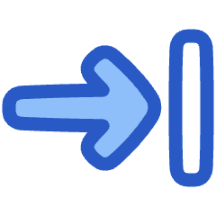 Line Arrow Move Right 1 Icon from Plump Duo Set