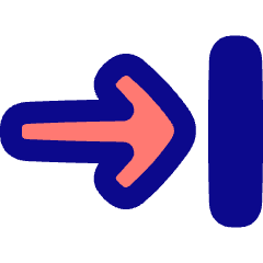 Line Arrow Move Right 1 Icon from Plump Pop Set