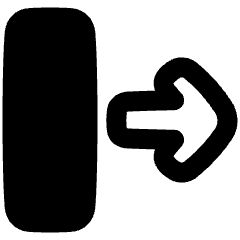 Line Arrow Move Right 2 Icon from Plump Remix Set