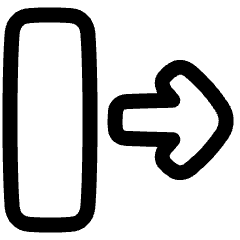 Line Arrow Move Right 2 Icon from Plump Line Set