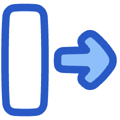 Line Arrow Move Right 2 Icon from Plump Duo Set