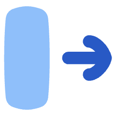 Line Arrow Move Right 2 Icon from Flex Flat Set