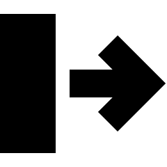Line Arrow Move Right 2 Icon from Sharp Solid Set